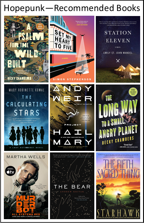 9 recommended hopepunk books
